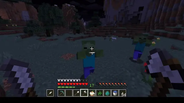 Knife with axe dual wield