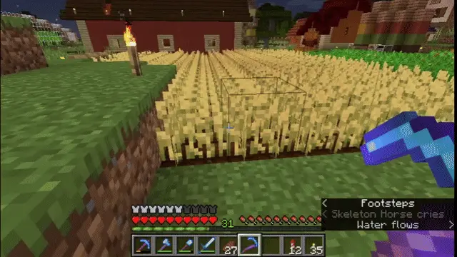 Sweeping edge harvest